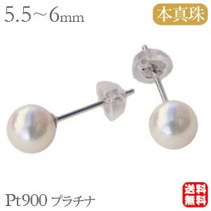 オンライン直売 パールピアス 普段使い 真珠 パール ピアス あこや本真珠 アコヤ真珠 5.5mm-6mmt900 プラチナ 送料無料 人気 プレゼント ギフト ご褒美 自分買い