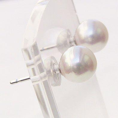 パールピアス 普段使い アコヤ本真珠 パール ピアス 6mm-6.5mm k14