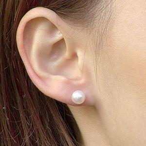 パール ピアス パールピアス 普段使い あこや真珠パール プラチナ 