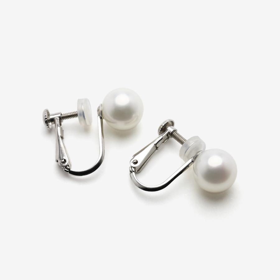 パール ピアス 無調色 真珠ピアス あこや 7.5-8mm ナチュラルホワイト