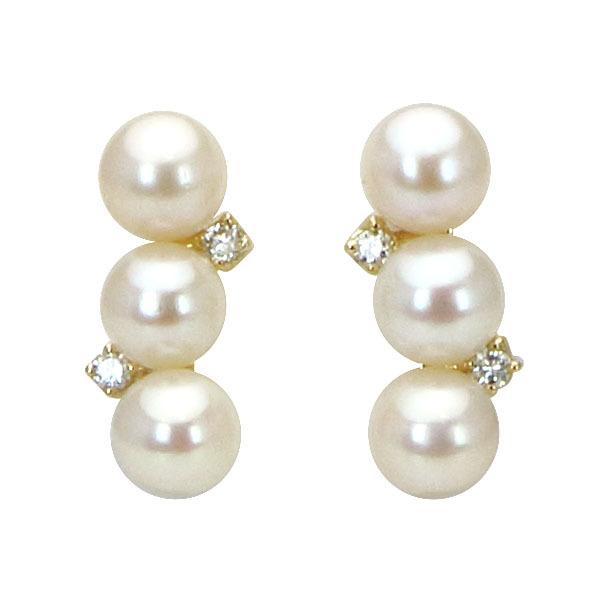 真珠　スタッドピアス　18金 18金 パールピアス 18k K18 ピンクゴールド 淡水真珠 淡水パール