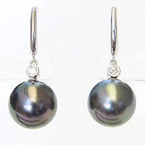 パール ピアス 18金 18k 普段使い タヒチ黒蝶真珠 黒真珠 パール ピアス 18金 18k 普段使い タヒチ黒蝶真珠 黒真珠