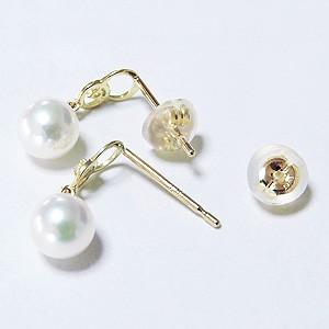 パール ピアス 18金 デザインのかわいい あこや本真珠 k18 ダイヤモンド ゴールド 真珠 ぶら下がり ゆれる 揺れる 送料無料 プレゼント ご褒美 自分買い puの画像