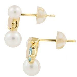 パール ピアス 18金 18k ダイヤモンド ローズクォーツ 紅水晶真珠 イエローゴールド k18 送料無料 6月誕生石 対応 プレゼント ギフト ご褒美 自分買い puの画像