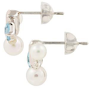 パールピアス 18金 パール ピアス 18k ダイヤモンド ローズクォーツ 紅水晶真珠 ホワイトゴールド k18 送料無料 6月誕生石 プレゼント ギフト 自分買い puの画像