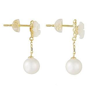 パール ピアス パールピアス 真珠ピアス ロングピアス ダイヤモンド ホワイトシェル イエローゴールド k18 18k 18金 送料無料 プレゼント ギフト 自分買い puの画像