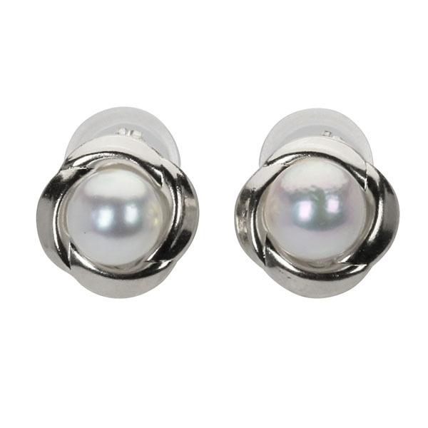 K18WGホワイトパール スタッドピアス K18WGホワイトパール スタッドピアス