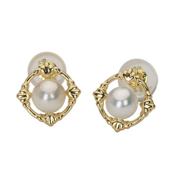 パール ピアス 真珠 パールピアス 真珠ピアス スタッドピアス ペア k18