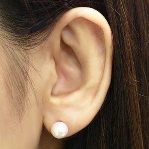 パール ピアス パールピアス 真珠 スタッドピアス 本真珠 8.5mm-9mm