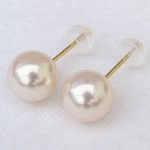 パール ピアス 18金 18k 真珠 スタッド レディース 真珠 本真珠 8.5mm-9mm ゴールド k18 k18 冠婚葬祭 フォーマル 保証書付き プレゼント ギフト 自分買い puの画像