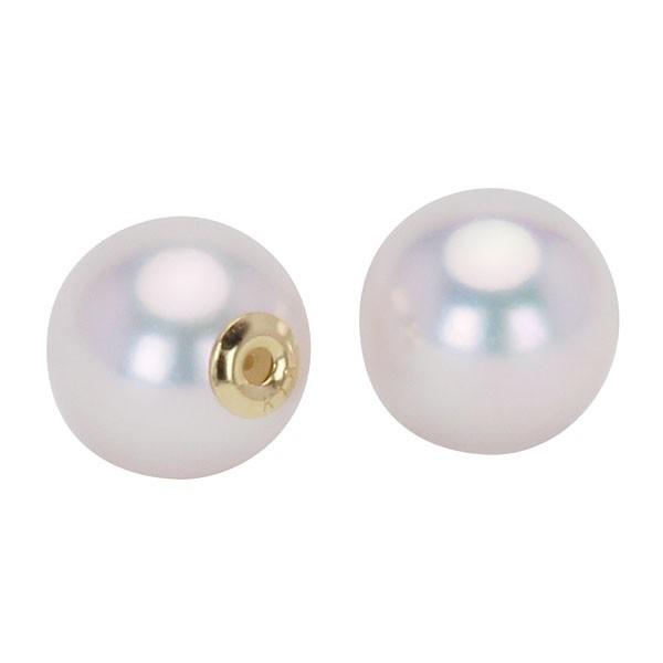 k18本真珠パールピアス　イエローゴールドYG 18Kシリコンキャッチ付き パール ピアス 18金 18k k18 イエローゴールド キャッチ 用キャッチ