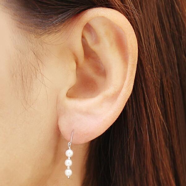 パールピアス あこや真珠 18k 18金 k18 アメリカンピアス 新品④ パール ピアス パールピアス 真珠ピアス 18金 k18 18k ホワイト