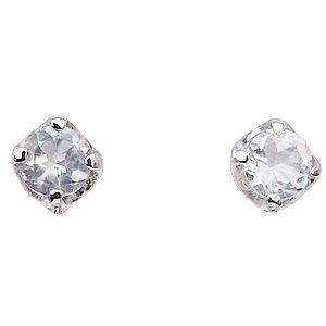 普段使い ムーンストーン ピアス シンプルピアス スタッド 一粒 k18