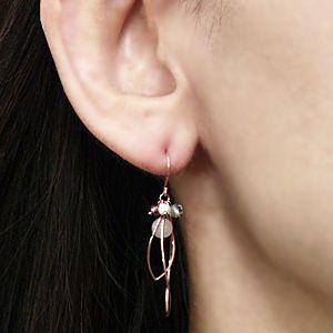 パール ピアス 18金 18k 淡水 フックピンクトルマリン ローズクォーツ フックピアス k18 ピンクゴールド 淡水真珠 送料無料 プレゼント ご褒美 自分買い puの画像