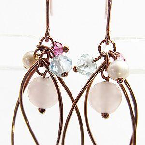 パール ピアス 18金 18k 淡水 フックピンクトルマリン ローズクォーツ フックピアス k18 ピンクゴールド 淡水真珠 送料無料 プレゼント ご褒美 自分買い puの画像