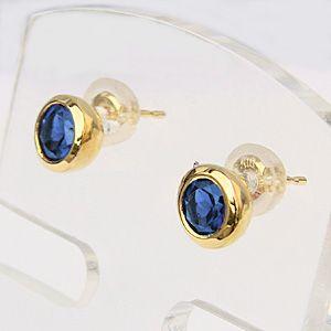 普段使い アイオライト ピアス 一粒 アイオライトピアス シンプル k18 ゴールド 9月誕生石 送料無料 人気 プレゼント ギフト ご褒美 自分買い puの画像