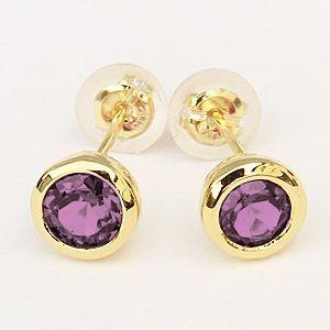 普段使い ピンクトルマリン ピアス シンプル k10 ゴールド 一粒 ピンクトルマリンピアス 10月誕生石 送料無料 人気 プレゼント ギフト ご褒美 自分買い puの画像