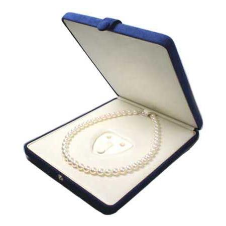 Y*A様 真珠 ネックレス 指輪 ピアス ケース付き 普段使い 真珠 ネックレス ピアスまたはイヤリング 指輪ケース 紺