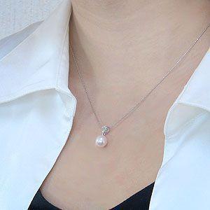 ペンダントトップ プラチナ ネックレスペンダント あこや真珠パール pt900 プラチナネックレス ダイヤモンド プレゼント ギフト ご褒美 自分買い puの画像