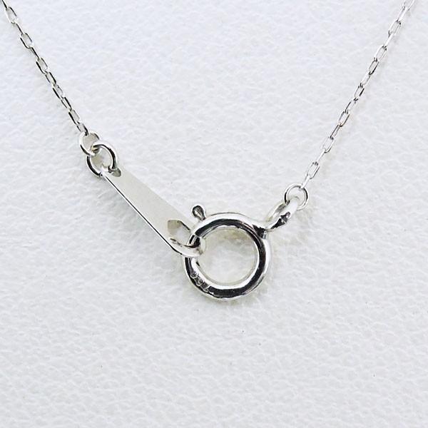 ▽ 天然ダイヤモンド付き真珠ネックレスk18 バタフライパール