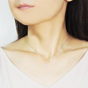 ダイヤモンド ネックレス ダイヤモンドネックレス ネックレス クロス 十字架 ホワイトゴールド チェーン付 保証書付 送料無料 プレゼント ギフト 自分買い puの画像