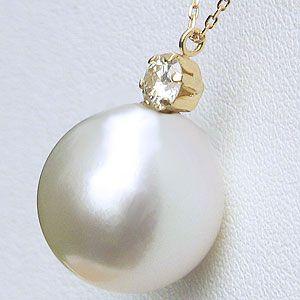 真珠 パール ネックレス 南洋白蝶真珠 12mm k18 ゴールド 18金 送料