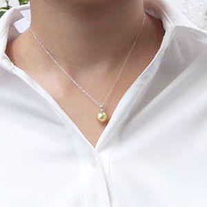 本真珠　南洋白蝶真珠ネックレストップ　ゴールドPT300 南洋白蝶真珠 パール ペンダントネックレス 真珠 ゴールドパール