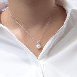 南洋白蝶真珠パールペンダントトップ 13mm ホワイトピンクカラー K14WG