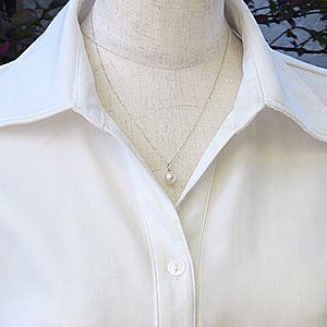 真珠 ネックレス パール ネックレス あこや真珠 k18 ホワイトゴールド ダイヤモンド ジュエリー 人気 プレゼント ギフト ご褒美 自分買い puの画像