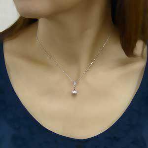 ネックレス 淡水パール 湖水真珠 ダイヤモンド ホワイトゴールド ペンダント ジュエリー ジュエリー プレゼント ギフト ご褒美 自分買い puの画像