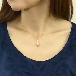 真珠ネックレス パールネックレス 淡水パール 真珠 ネックレス k18 ゴールド ペンダントネックレス 送料無料 フォーマル プレゼント ギフト 自分買いの画像