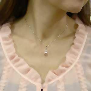 真珠ネックレス パールネックレス 淡水パール 湖水真珠 ホワイト