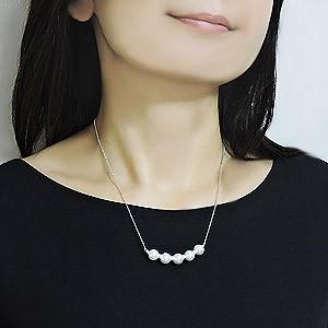 パールネックレス 真珠ネックレス スルーネックレス あこや本真珠 8-8.5mm シルバー925 送料無料 冠婚葬祭 セレモニー プレゼント ギフト ご褒美 自分買い puの画像