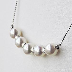 パールネックレス 真珠ネックレス スルーネックレス あこや本真珠 8-8.5mm シルバー925 送料無料 冠婚葬祭 セレモニー プレゼント ギフト ご褒美 自分買い puの画像