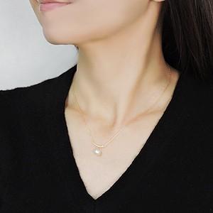 真珠 ネックレス パールペンダント パールネックレス 真珠ネックレス 本真珠 ダイヤモンド k18 18k 18金 ゴールド 送料無料 プレゼント ご褒美 自分買い puの画像