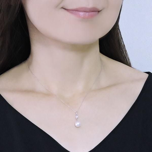 薔薇モチーフ 透明石 本真珠 ネックレス パール 7.3〜8.3㎜ M377 楽天市場】【10%OFF 9/11 1:59まで】真珠 ネックレス パール