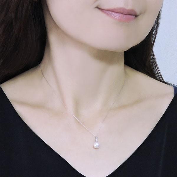 真珠 ネックレス パール クラシカルデザイン オーロラ花珠あこや本真珠