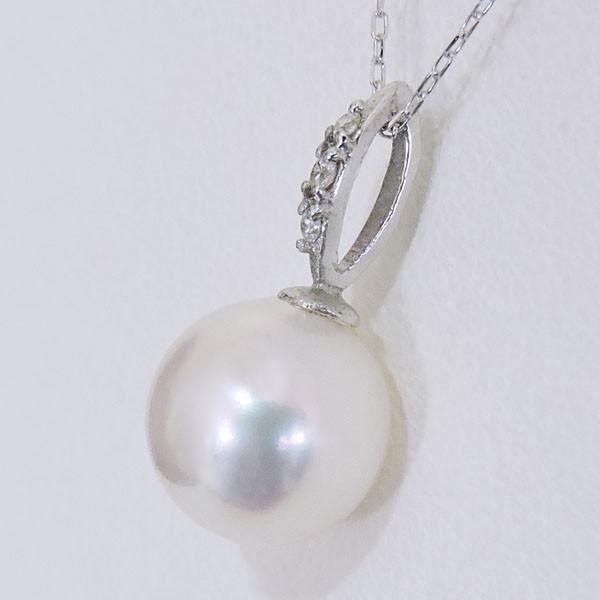 真珠 ネックレス パール クラシカルデザイン オーロラ花珠あこや本真珠