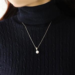 真珠 ネックレス ネックレス スライド調整 チェーン前後調整可 あこや本真珠 8mm ダイヤモンド k18 イエローゴールド 送料無料 プレゼント ギフト pu_7