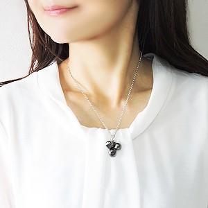 パール ペンダントネックレス ペンダント 真珠 ケシ真珠 黒蝶ケシ真珠