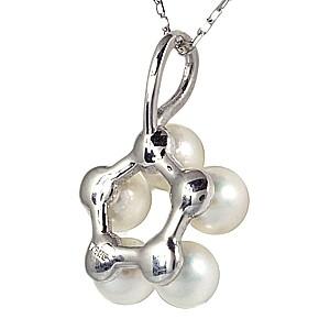 新品未使用 本真珠 パールネックレス ダイヤモンド ホワイトゴールド K18WG 真珠 ネックレス パール ダイヤモンド ホワイトゴールド k18 真珠