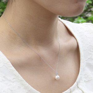 真珠 パール ペンダント ネックレス あこや 3月誕生石 アクア 真珠 パール ペンダント ネックレス あこや 3月誕生石 アクア