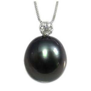 プラチナ黒真珠ペンダントネックレス 楽天市場】【10%OFF 9/3 20時より】パール ペンダントトップ 黒