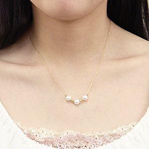 真珠 ネックレス パール ネックレス 真珠ネックレス スルーネックレス 18k k18 18金 イエローゴールド 送料無料 品質保証書 プレゼント ご褒美 自分買い puの画像