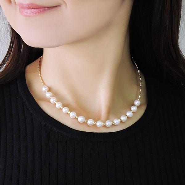 パール ネックレス 冠婚葬祭 パールネックレス 真珠 あこや本真珠 k18