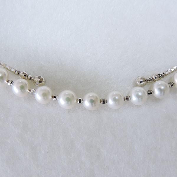 パール　あこや真珠　K18 ホワイトパール 冠婚葬祭 パール ネックレス 冠婚葬祭 パールネックレス 真珠 あこや本真珠 k18