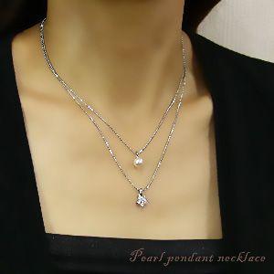 真珠ネックレス パールネックレス あこや真珠パール シルバー ペンダント キュービックジルコニア 送料無料 フォーマル 結納 プレゼント ご褒美 自分買い puの画像