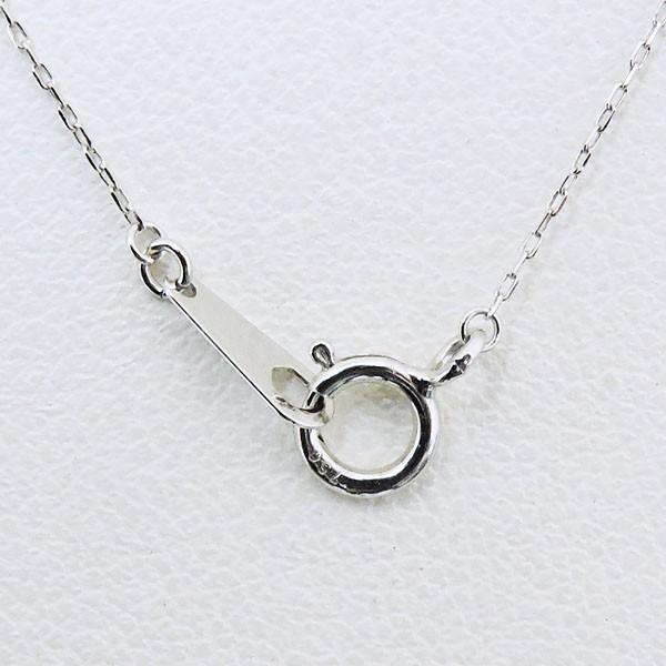 真珠 ネックレス パール ネックレス 字 二重 あこや本真珠 0.01ct ダイヤモンド k18 ホワイトゴールド レディース プレゼント ギフト ご褒美 自分買い puの画像