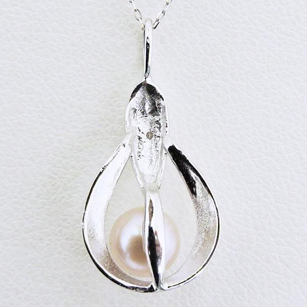 MATSUMOTO 18金 ダイヤモンド　真珠ネックレス 真珠 ネックレス パール ティアドロップ型 しずく型 あこや本