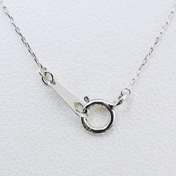 真珠 ネックレス パール ネックレス 字型 揺れる あこや本真珠 0.008ct ダイヤモンド k18 ホワイトゴールド レディース プレゼント ギフト 自分買い puの画像